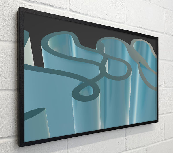 Teal Abstract Flow