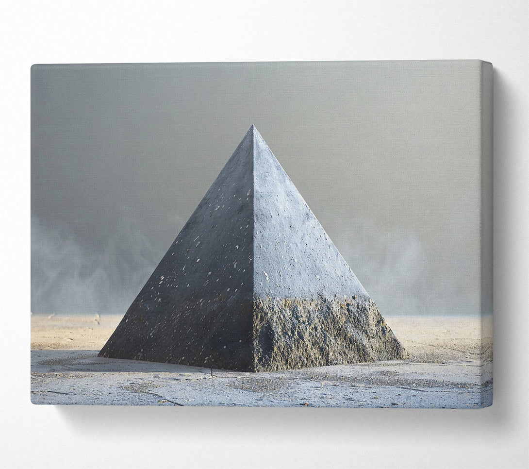 A Canvas Print of The Grey Pyramid Canvas Art