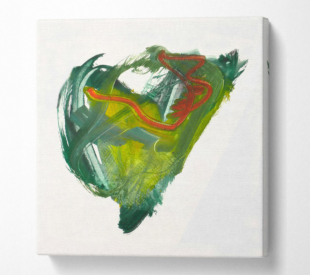  A Canvas Print of Emerald Serpent'S Dance Canvas Art