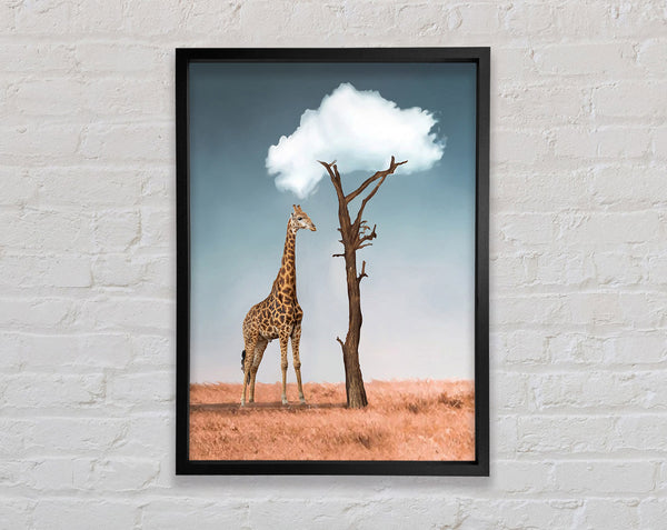 Giraffe Tree Framed Print