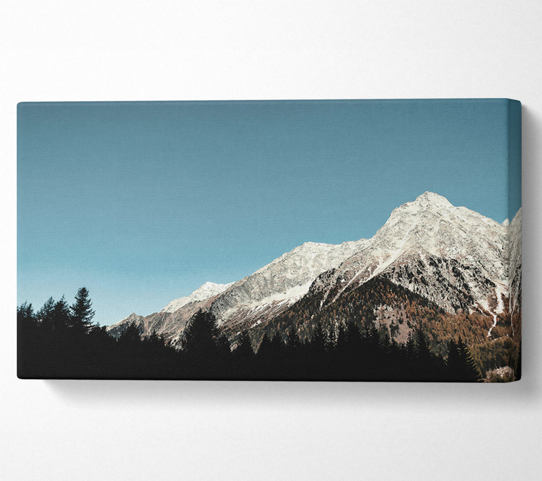  A Canvas Print of Azure Mountain Peak Canvas Wall Art