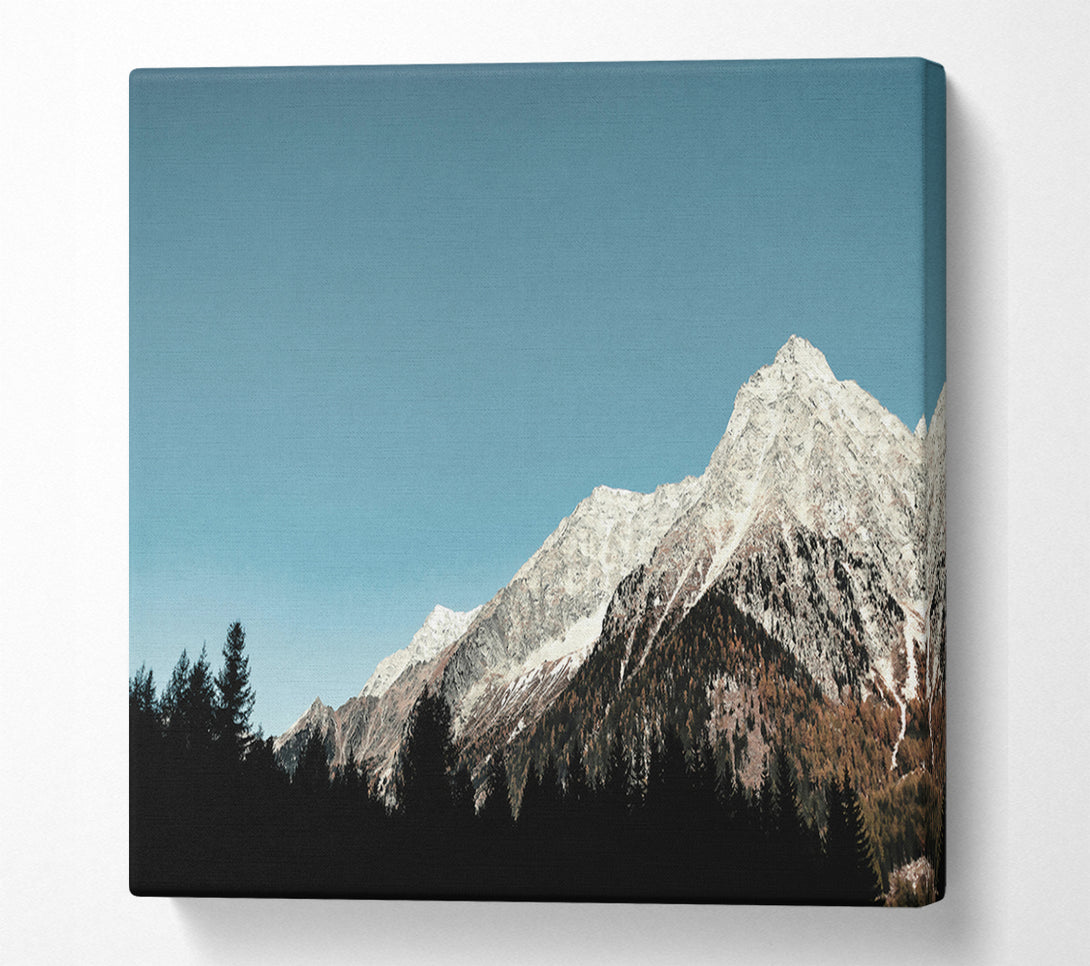  A Canvas Print of Azure Mountain Peak Canvas Wall Art