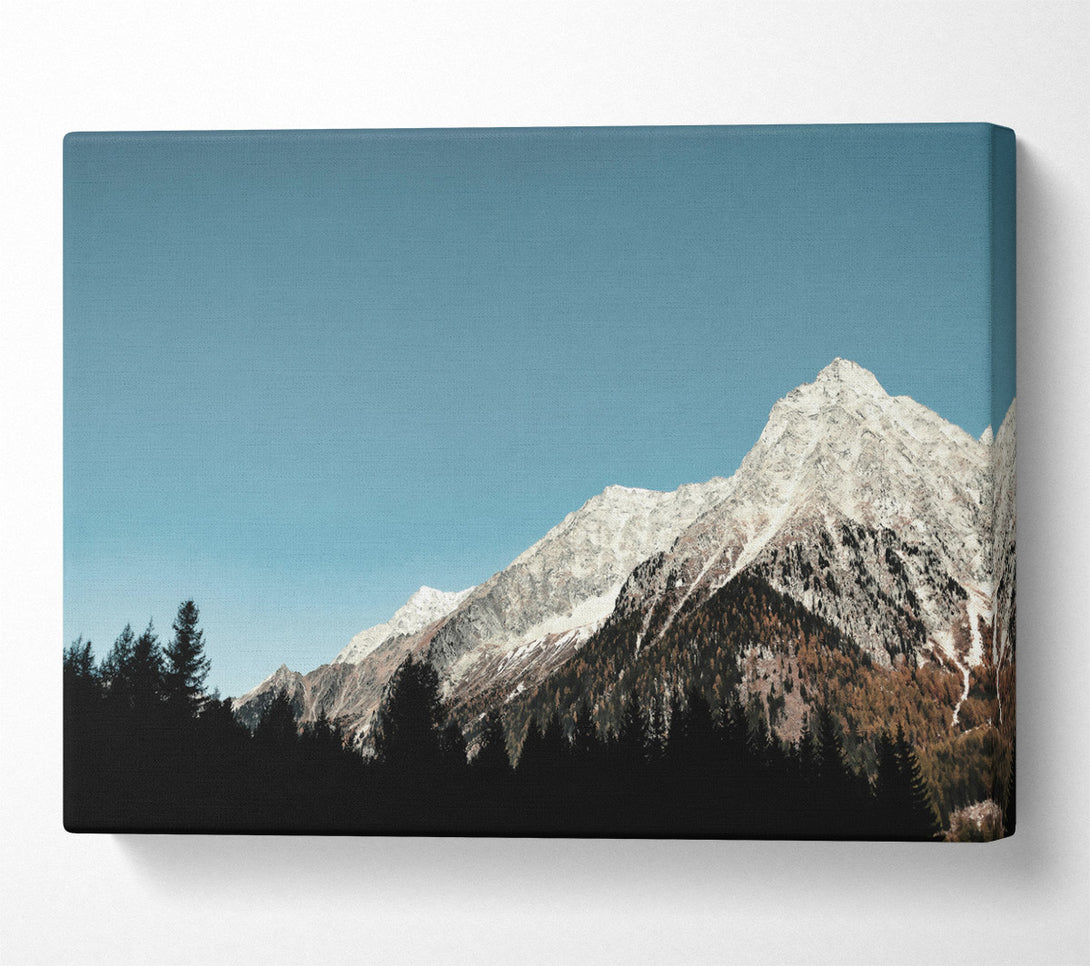  A Canvas Print of Azure Mountain Peak Canvas Wall Art