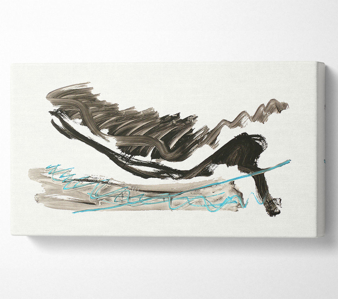  A Canvas Print of Black Lines And Blue Sky Canvas Print