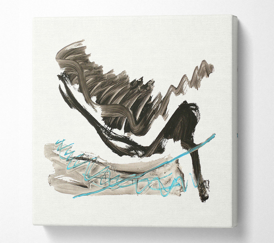  A Canvas Print of Black Lines And Blue Sky Canvas Print