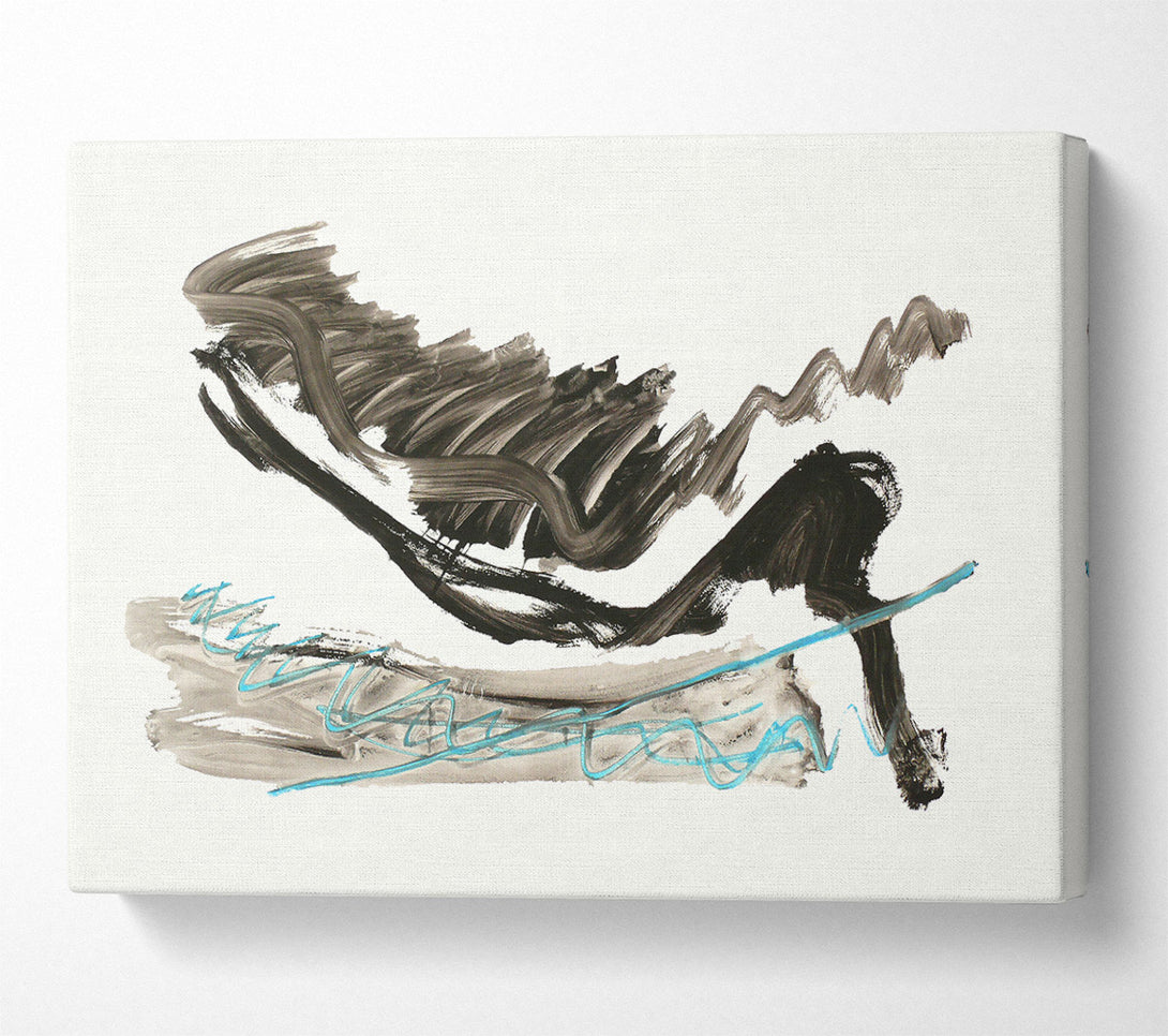  A Canvas Print of Black Lines And Blue Sky Canvas Print