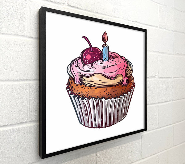 Pink Swirl Cupcake