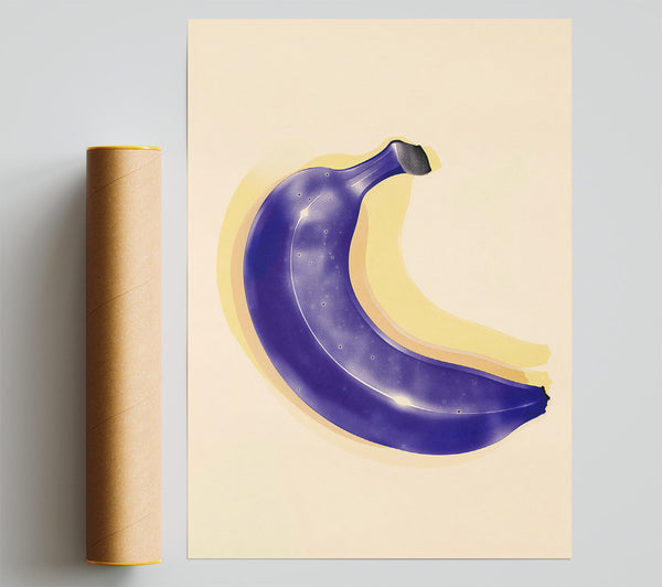 Cosmic Violet Banana Poster