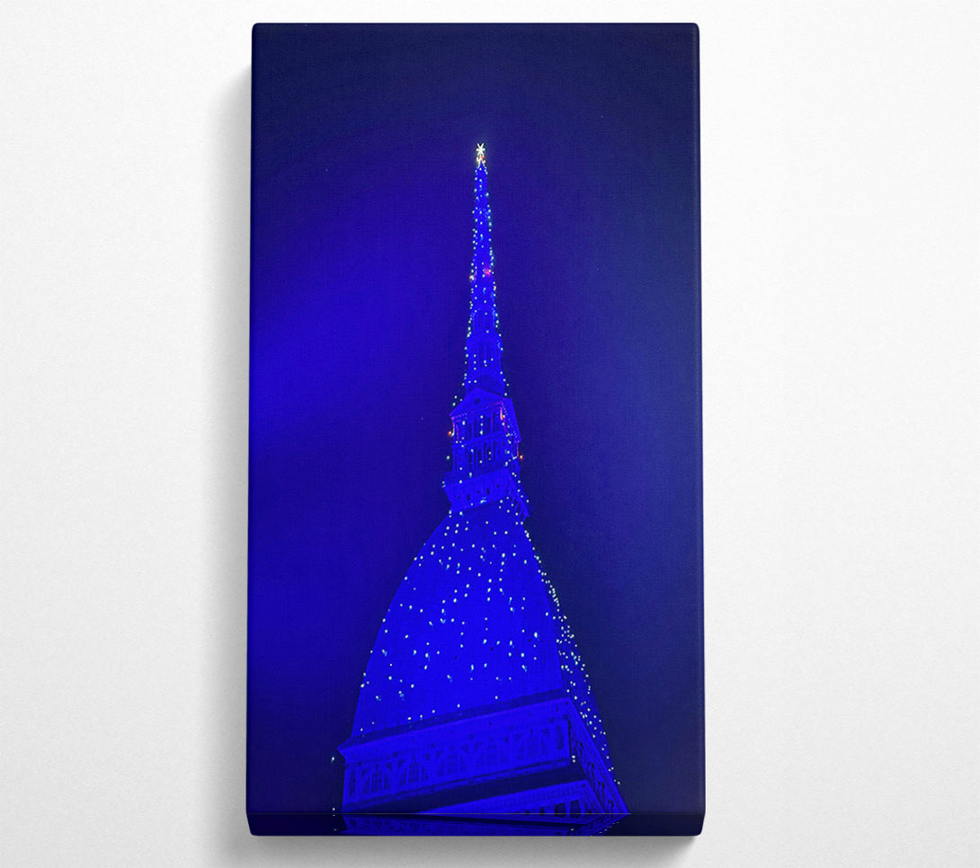 A Canvas Print of Blue Night Spire Canvas Art