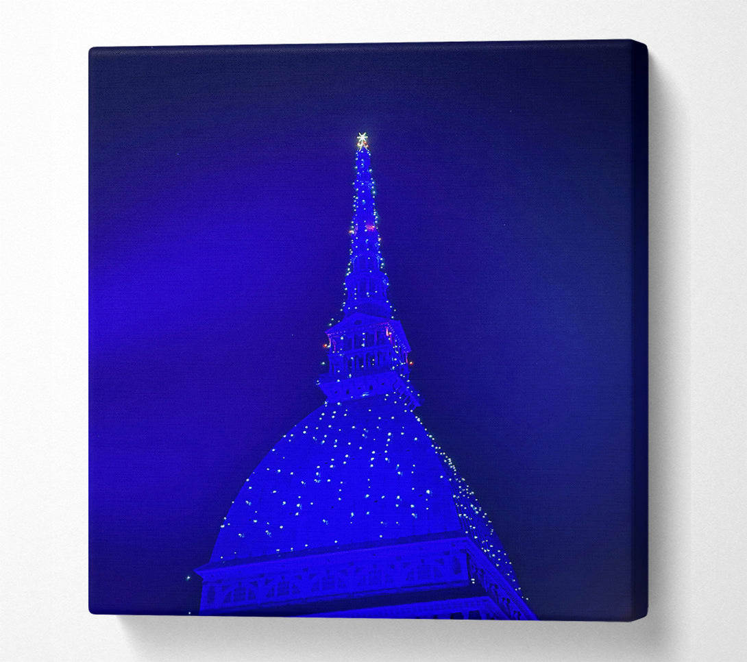  A Canvas Print of Blue Night Spire Canvas Art