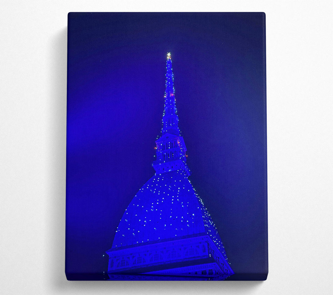 A Canvas Print of Blue Night Spire Canvas Art