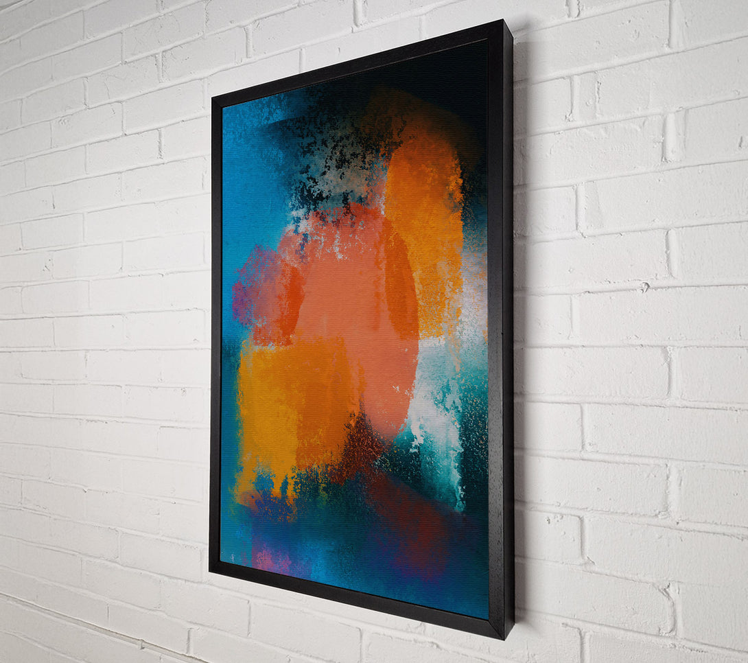  A Canvas Print of Azure And Orange Hues Canvas Print