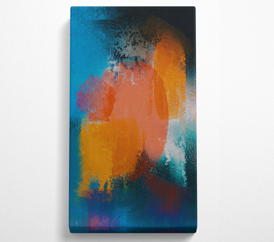  A Canvas Print of Azure And Orange Hues Canvas Print