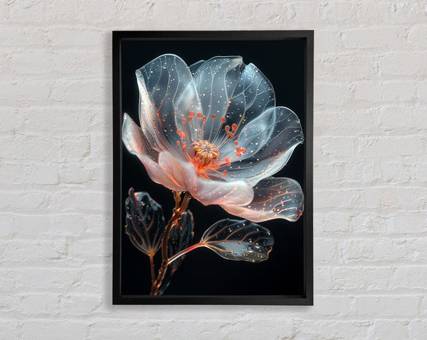 Glass Flower Framed Print