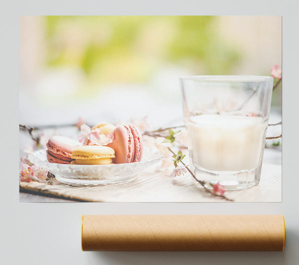 Pink Blooms & Milk Print