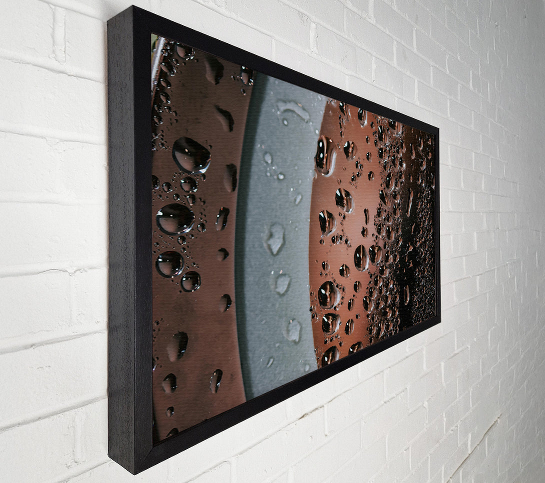  A Canvas Print of Copper Water Drops Canvas Print