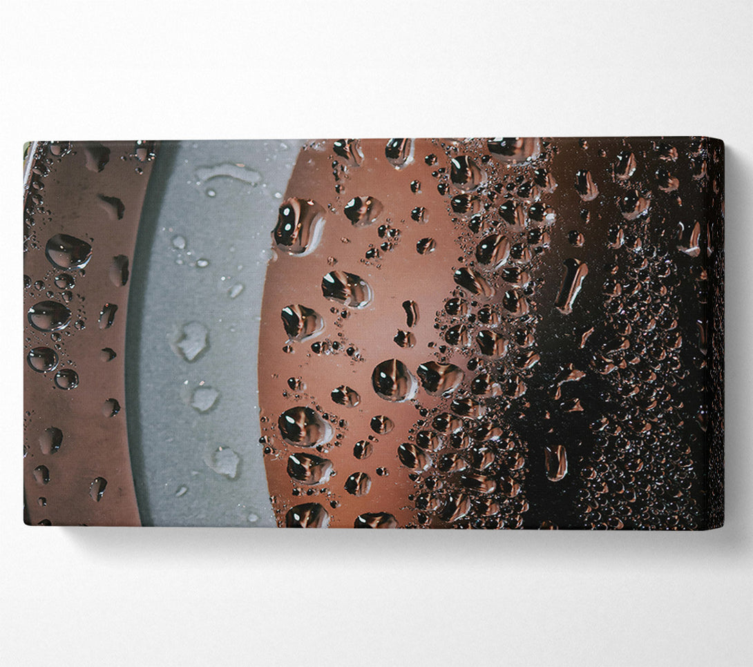  A Canvas Print of Copper Water Drops Canvas Print
