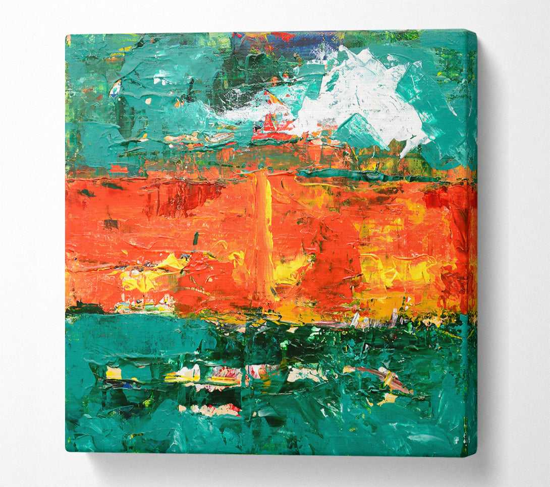  A Canvas Print of Emerald Fire Sky Canvas Art