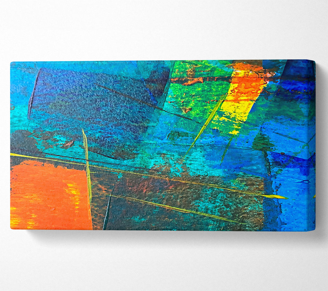  A Canvas Print of Blue Lines And Dreams Canvas Wall Art
