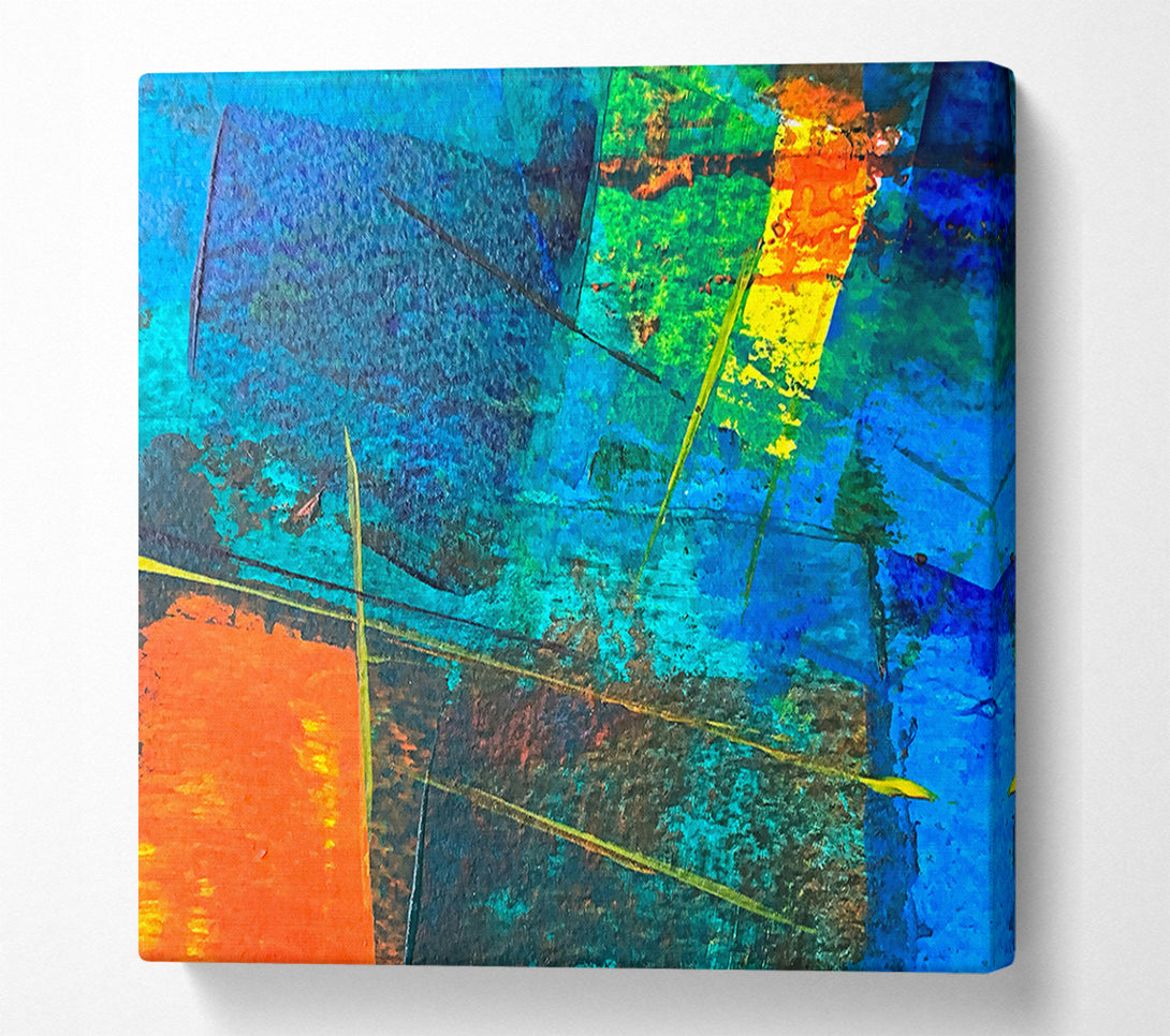  A Canvas Print of Blue Lines And Dreams Canvas Wall Art