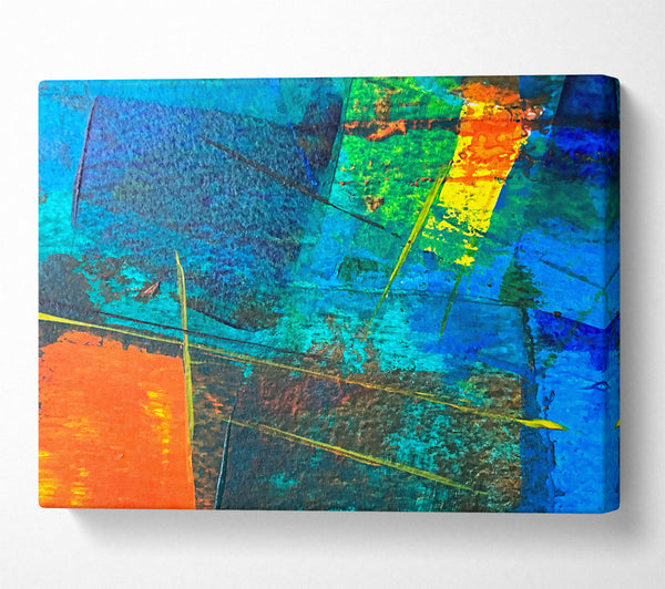  A Canvas Print of Blue Lines And Dreams Canvas Wall Art