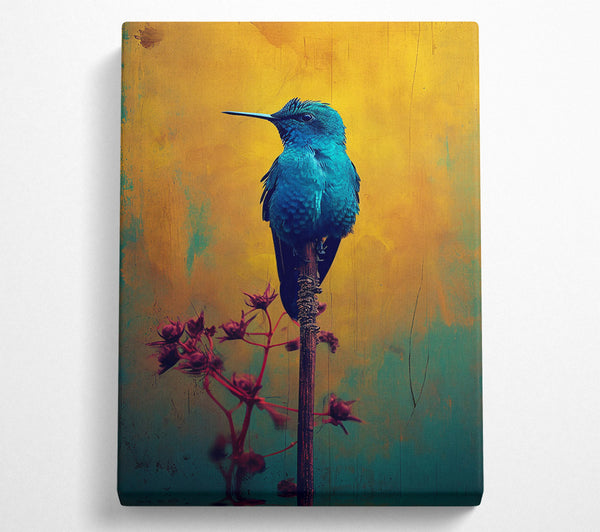  A Canvas Print of Azure Hummingbird Dream Canvas Print