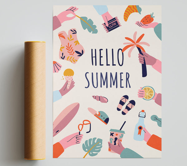Pink Summer Fun Poster