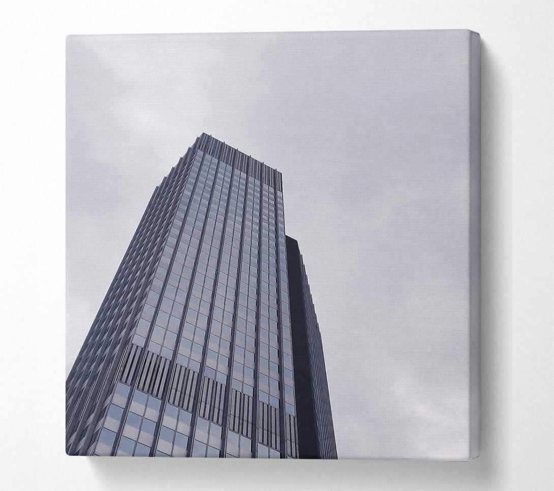  A Canvas Print of Gray Tower Reaching Up Canvas Wall Art