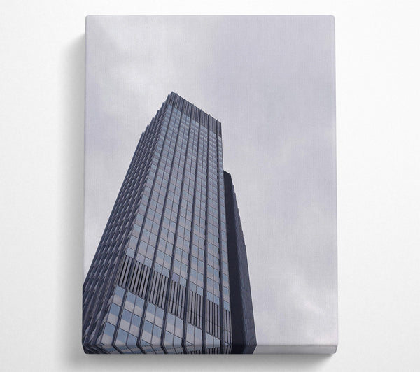 A Canvas Print of Gray Tower Reaching Up Canvas Wall Art