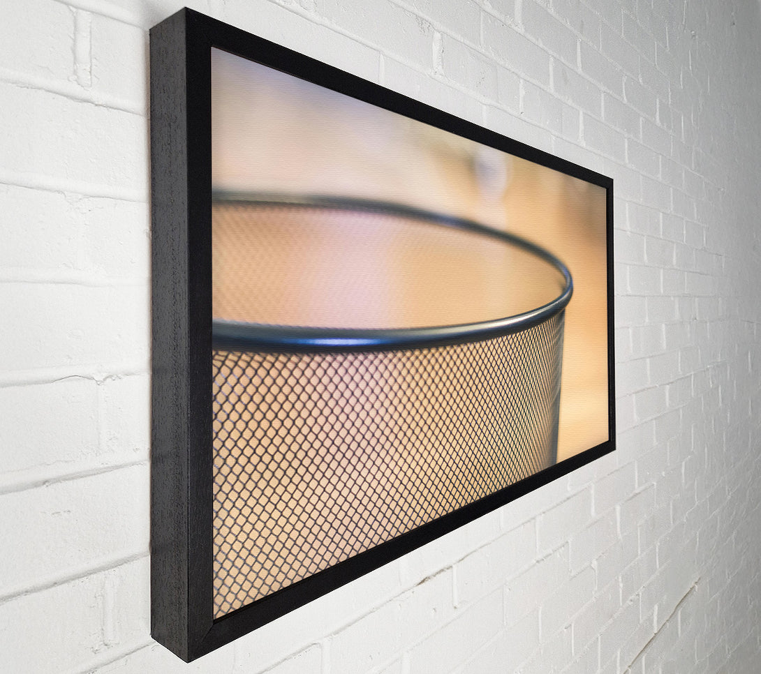  A Canvas Print of Silver Grid Emptiness Canvas Wall Art