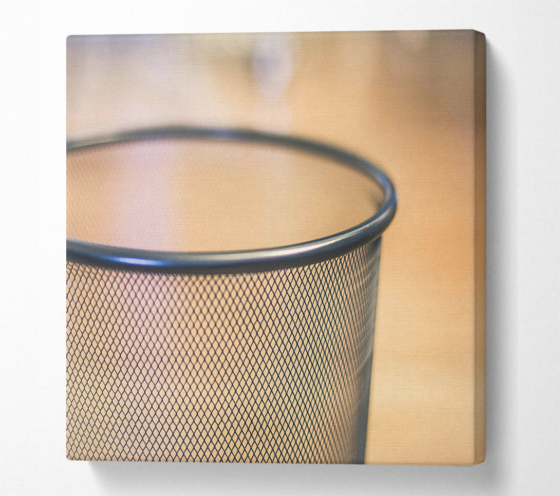 A Canvas Print of Silver Grid Emptiness Canvas Wall Art