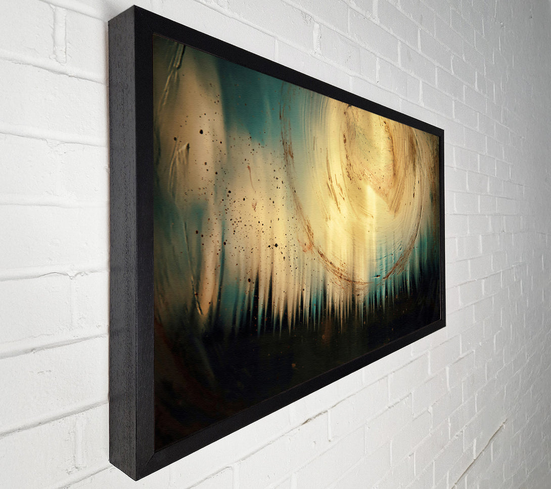  A Canvas Print of Golden Abstract Swirl Canvas Art