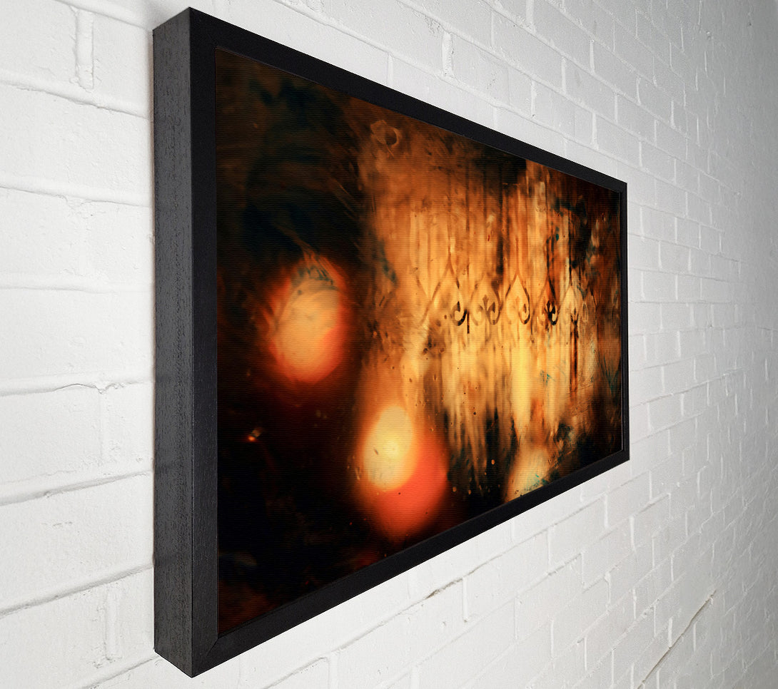  A Canvas Print of Golden Window Lights Canvas Art