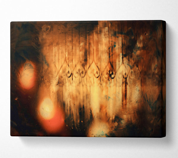  A Canvas Print of Golden Window Lights Canvas Art