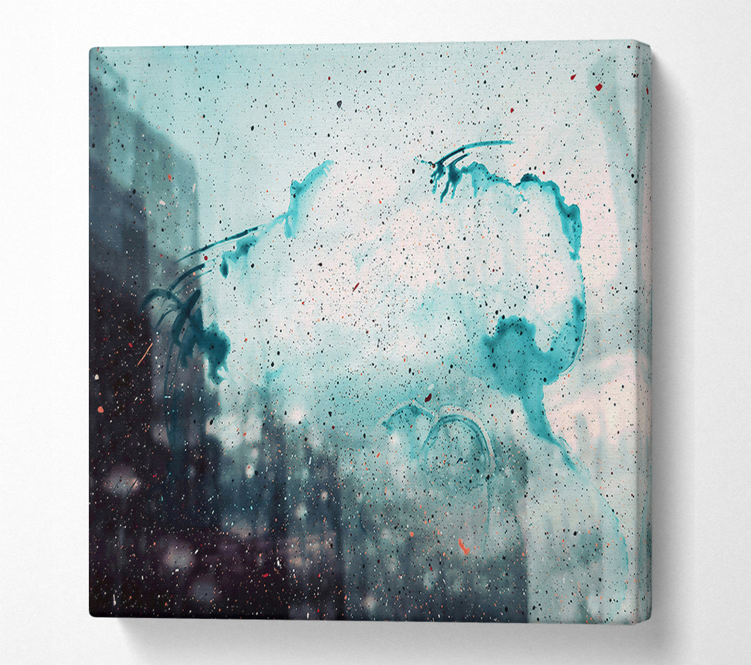  A Canvas Print of Azure Spattering Sky Canvas Print