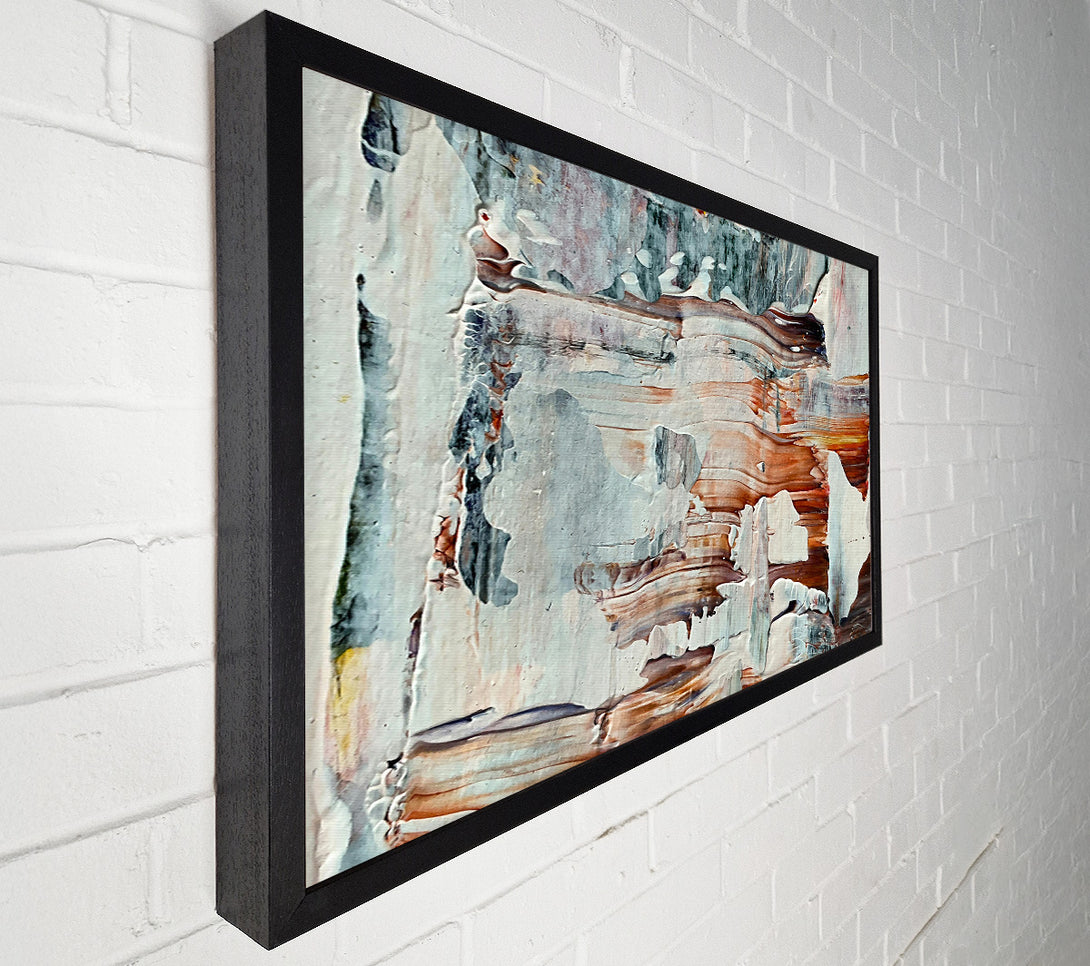  A Canvas Print of Whitewashed Rust Layers Canvas Wall Art