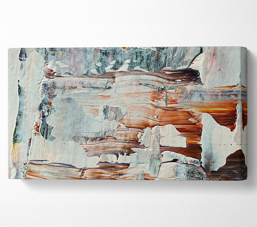  A Canvas Print of Whitewashed Rust Layers Canvas Wall Art