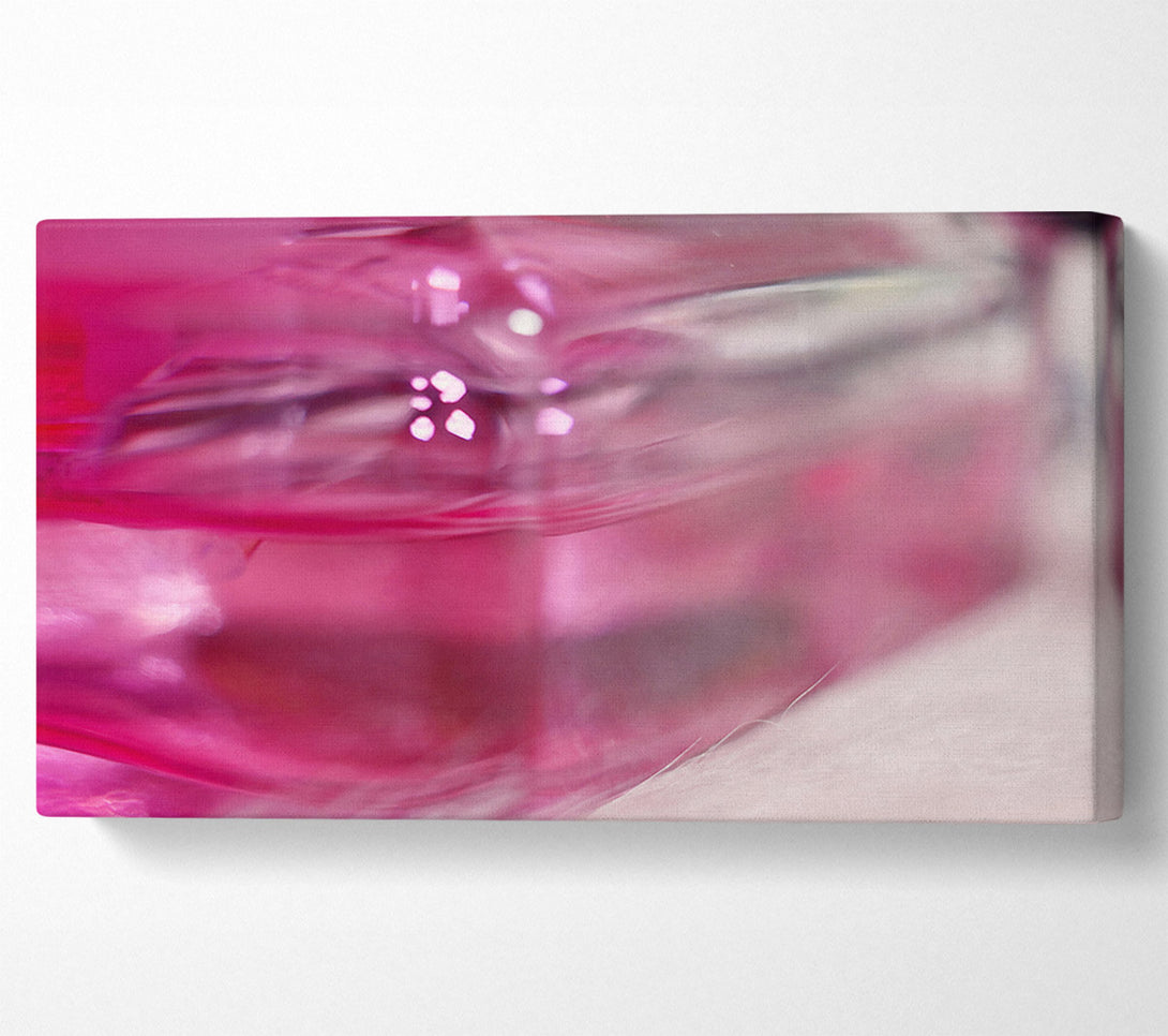  A Canvas Print of Pink Glass Reflections Canvas Art