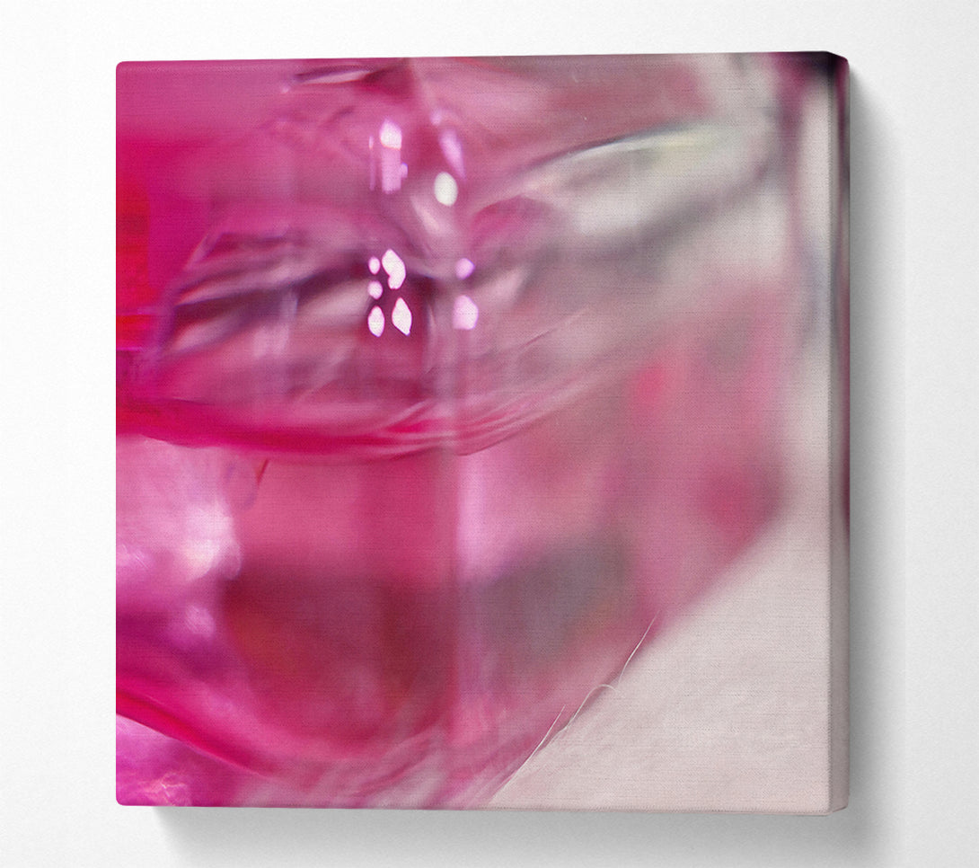  A Canvas Print of Pink Glass Reflections Canvas Art
