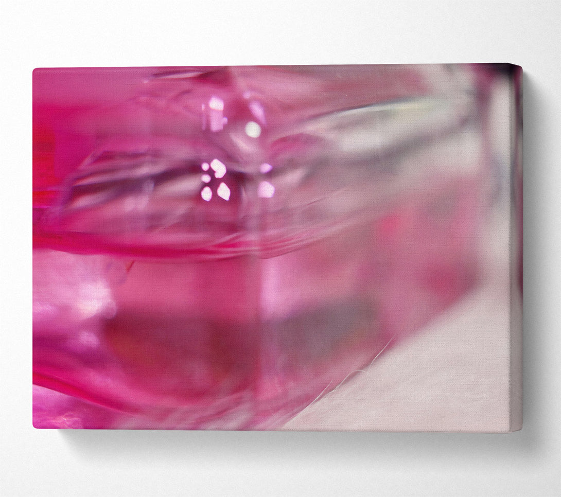  A Canvas Print of Pink Glass Reflections Canvas Art