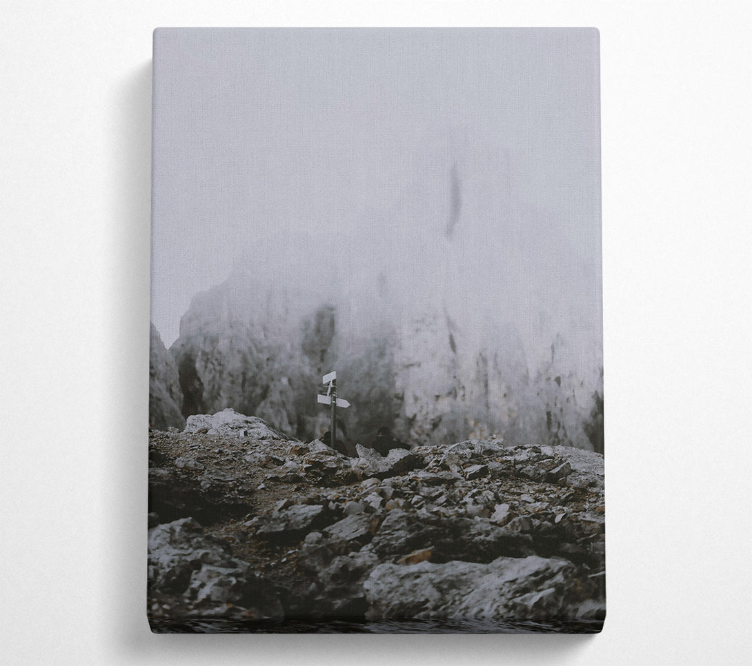  A Canvas Print of Grey Mountain Mist Canvas Art