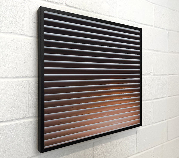 Brown Sunlit Blinds