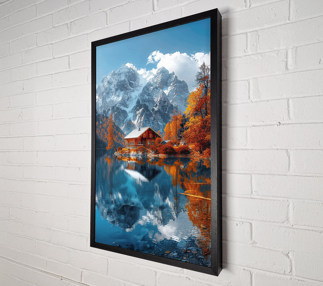  A Canvas Print of Blue Mountain Reflection Canvas Art