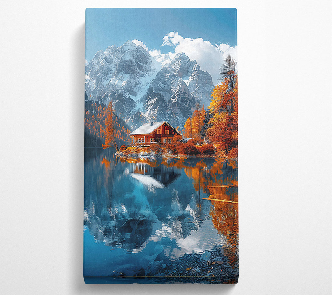  A Canvas Print of Blue Mountain Reflection Canvas Art