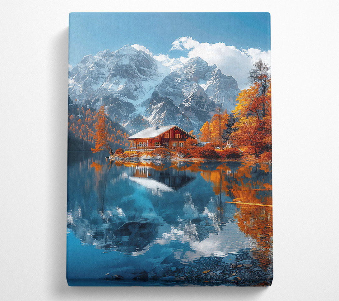 A Canvas Print of Blue Mountain Reflection Canvas Art