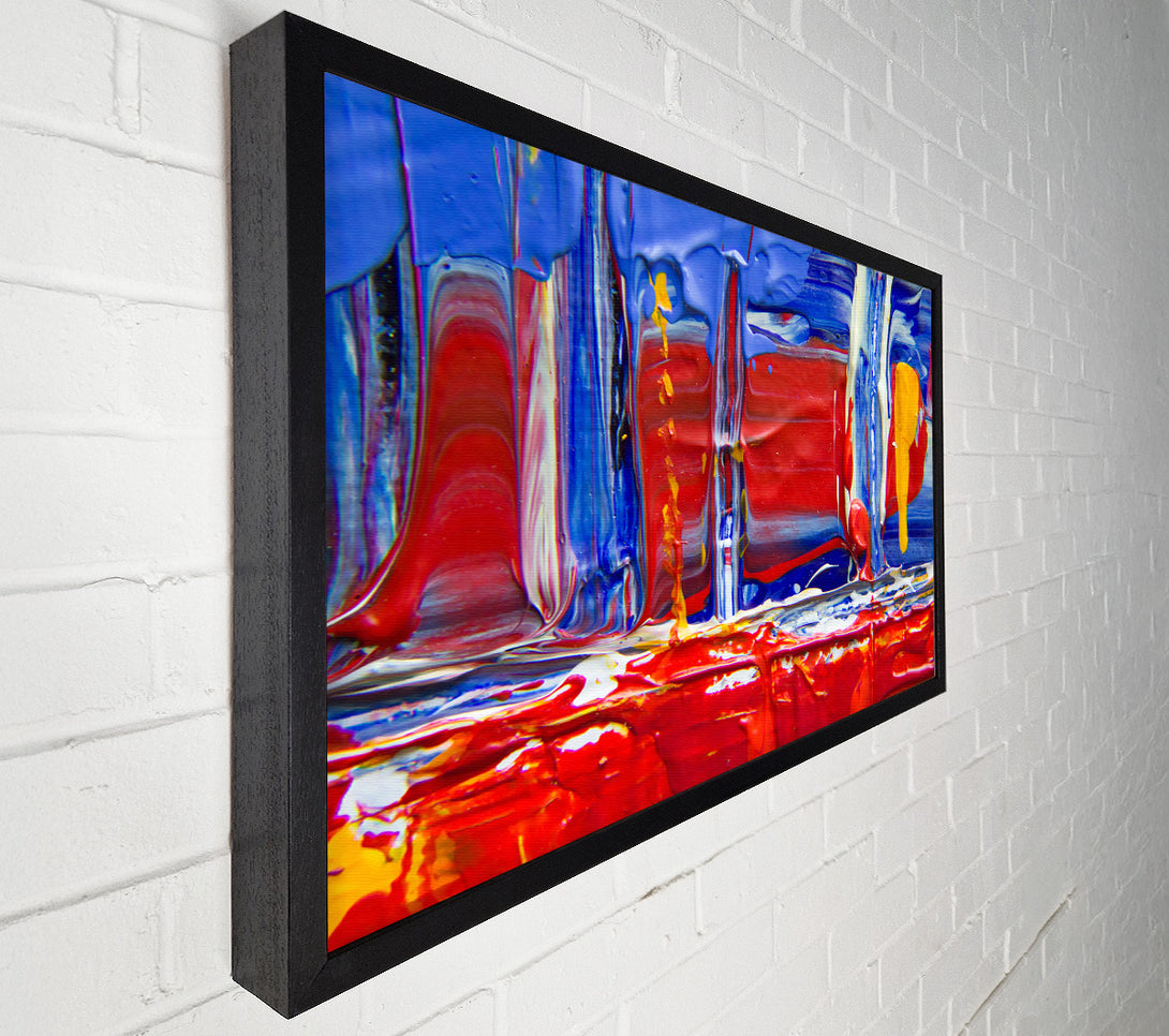  A Canvas Print of Red Swirls And Blues Canvas Art