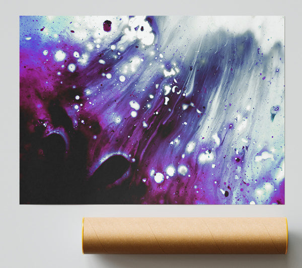 Purple Galaxy Swirl Giclee Print
