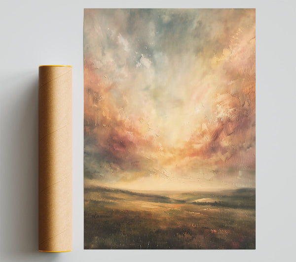 Golden Sunset Landscape Giclee Print