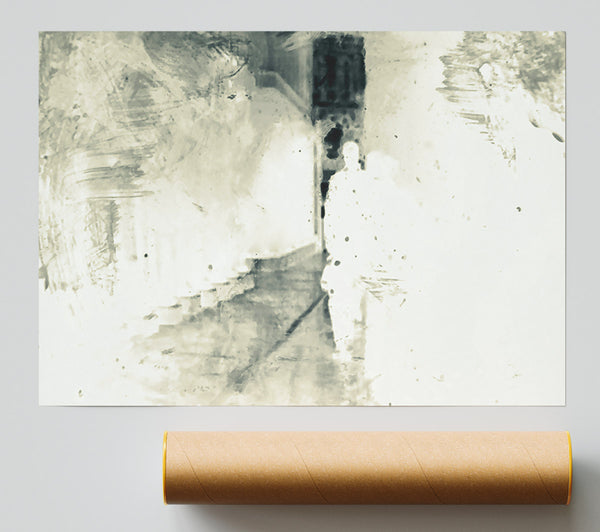 Pale Grey Passageway Giclee Print