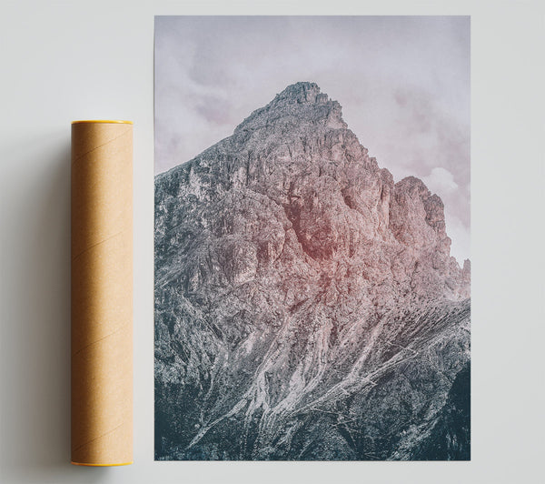 Crimson Mountain Peak Print